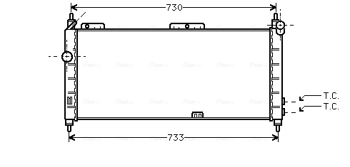 AVA Vízhűtő OLA2203