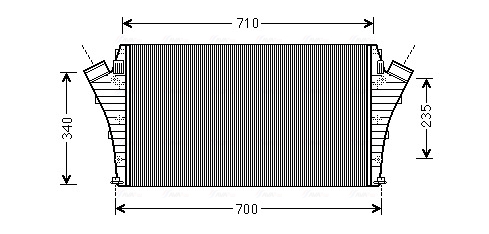 AVA Töltőlevegő hűtő OLA4491