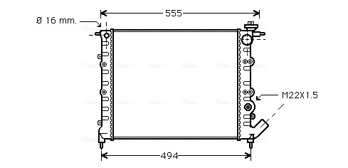 AVA Vízhűtő RT2109