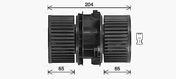 AVA Ventilátor, utastér RT8666