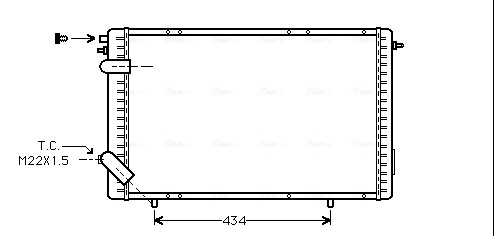 AVA Vízhűtő RTA2126