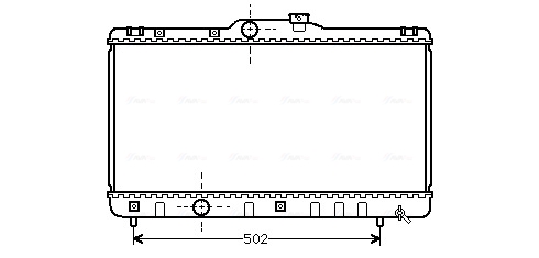 AVA Vízhűtő TOA2147