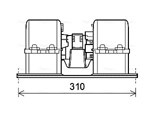 AVA Ventilátor, utastér VL8071