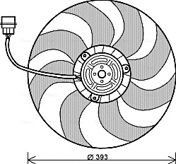 AVA Ventilátor, vízhűtő VN7526