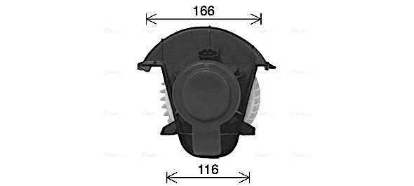 AVA Ventilátor, utastér VN8409