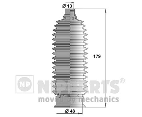 NIPPARTS Kormánymű porvédő J2840303_NIP