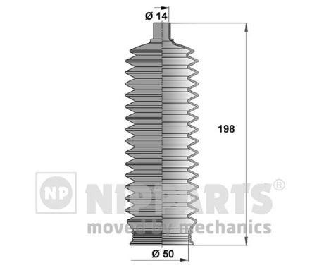 NIPPARTS Kormánymű porvédő J2840502_NIP