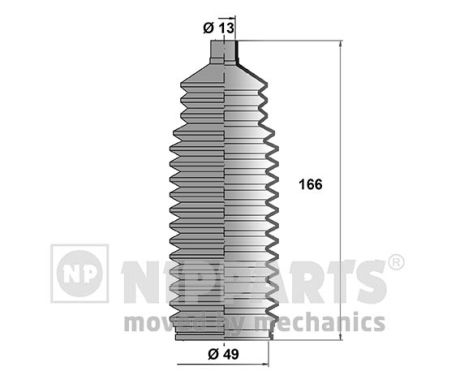 NIPPARTS Kormánymű porvédő J2840900_NIP