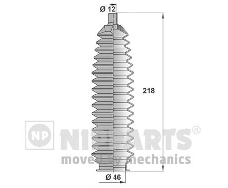 NIPPARTS Kormánymű porvédő J2841016_NIP