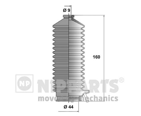 NIPPARTS Kormánymű porvédő készlet J2842007_NIP