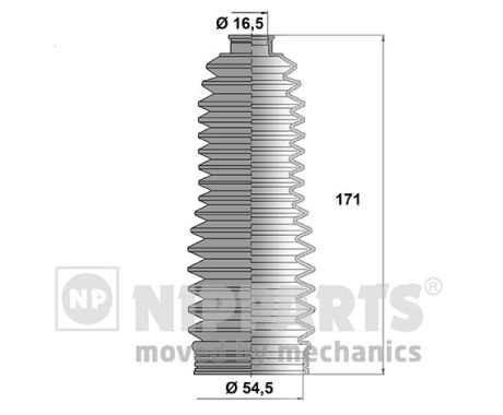 NIPPARTS Kormánymű porvédő készlet J2842028_NIP