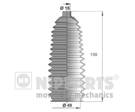 NIPPARTS Kormánymű porvédő készlet J2843012_NIP