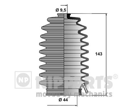 NIPPARTS Kormánymű porvédő J2844002_NIP