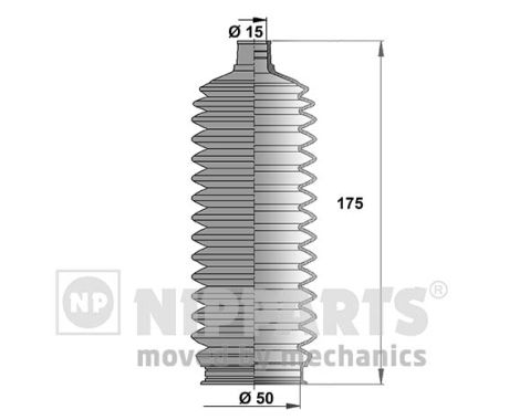 NIPPARTS Kormánymű porvédő J2846008_NIP