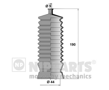 NIPPARTS Kormánymű porvédő J2847002_NIP