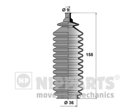 NIPPARTS Kormánymű porvédő J2847009_NIP