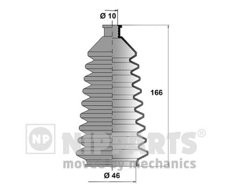 NIPPARTS Kormánymű porvédő J2848000_NIP