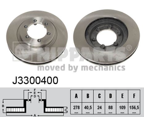 NIPPARTS Első féktárcsa J3300400_NIP