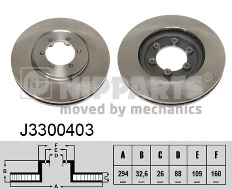 NIPPARTS Első féktárcsa J3300403_NIP