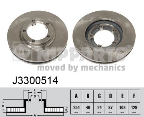 NIPPARTS Első féktárcsa J3300514_NIP