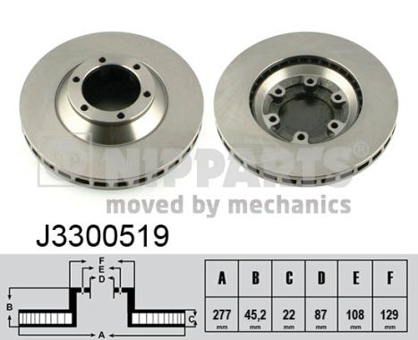 NIPPARTS Első féktárcsa J3300519_NIP