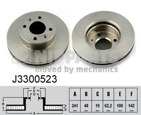 NIPPARTS Első féktárcsa J3300523_NIP