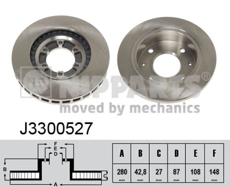 NIPPARTS Első féktárcsa J3300527_NIP