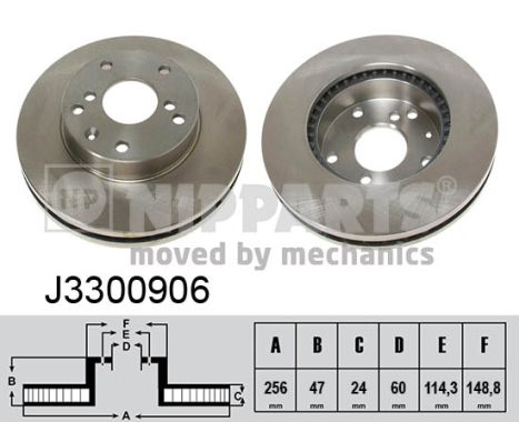 NIPPARTS Első féktárcsa J3300906_NIP