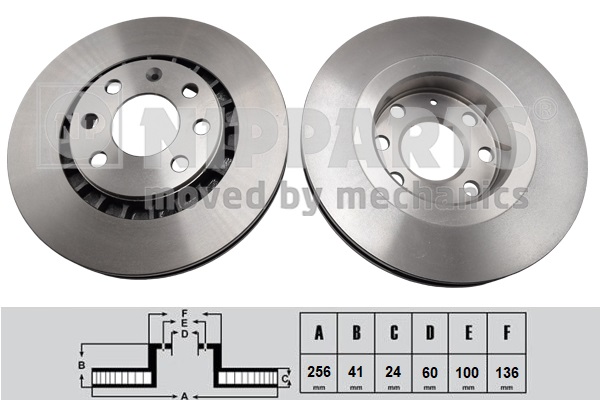 NIPPARTS Első féktárcsa J3300907_NIP