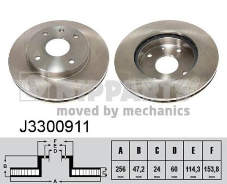 NIPPARTS Első féktárcsa J3300911_NIP