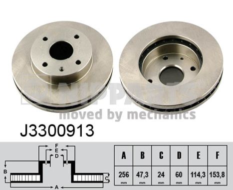 NIPPARTS Első féktárcsa J3300913_NIP