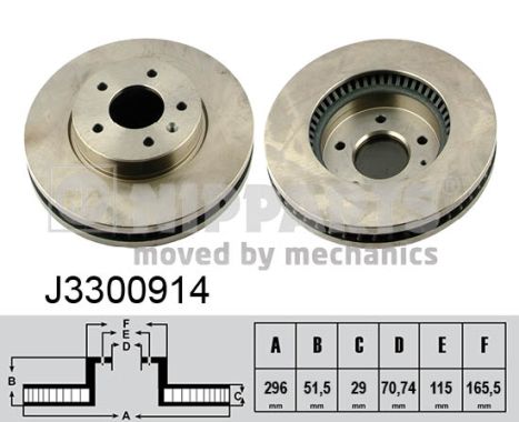 NIPPARTS Első féktárcsa J3300914_NIP