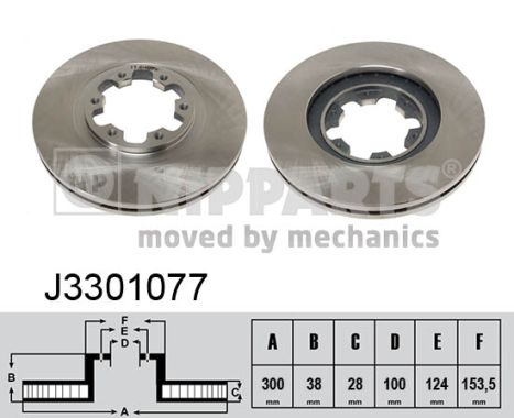 NIPPARTS Első féktárcsa J3301077_NIP