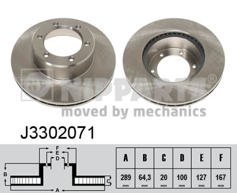 NIPPARTS Első féktárcsa J3302071_NIP