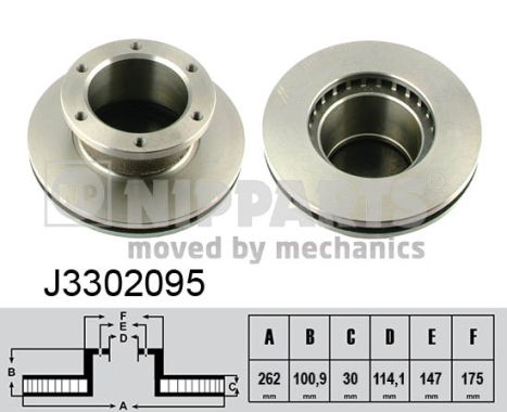 NIPPARTS Első féktárcsa J3302095_NIP