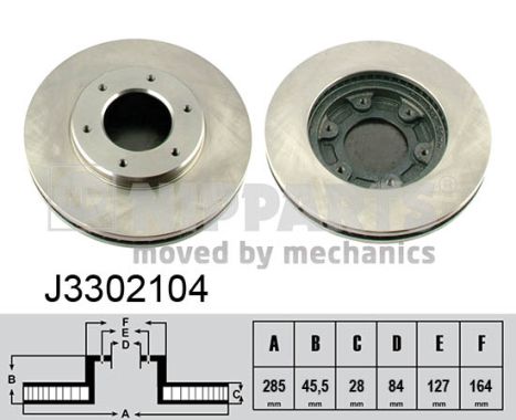 NIPPARTS Első féktárcsa J3302104_NIP