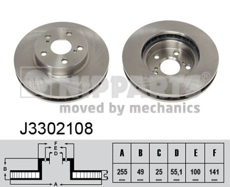 NIPPARTS Első féktárcsa J3302108_NIP