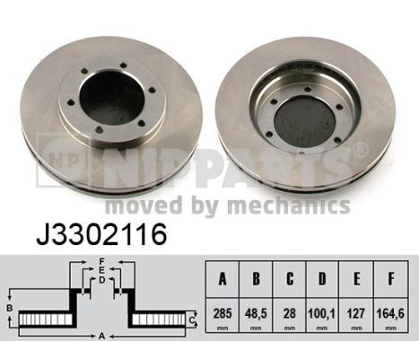 NIPPARTS Első féktárcsa J3302116_NIP