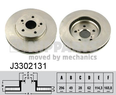 NIPPARTS Első féktárcsa J3302131_NIP