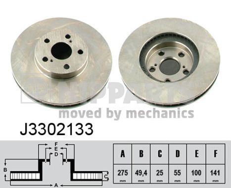 NIPPARTS Első féktárcsa J3302133_NIP