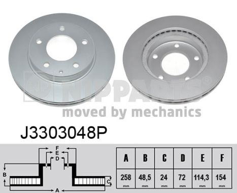 NIPPARTS Első féktárcsa J3303048P_NIP