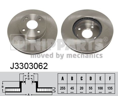 NIPPARTS Első féktárcsa J3303062_NIP