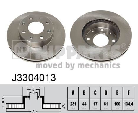 NIPPARTS Első féktárcsa J3304013_NIP