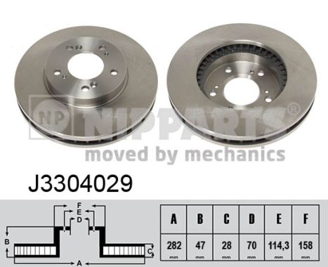 NIPPARTS Első féktárcsa J3304029_NIP