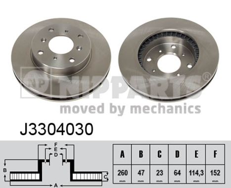 NIPPARTS Első féktárcsa J3304030_NIP