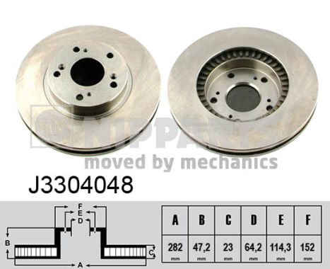 NIPPARTS Első féktárcsa J3304048_NIP