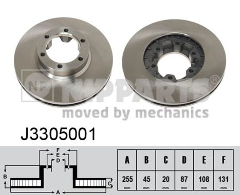 NIPPARTS Első féktárcsa J3305001_NIP