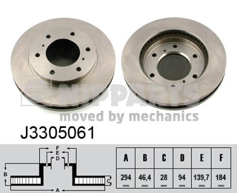 NIPPARTS Első féktárcsa J3305061_NIP