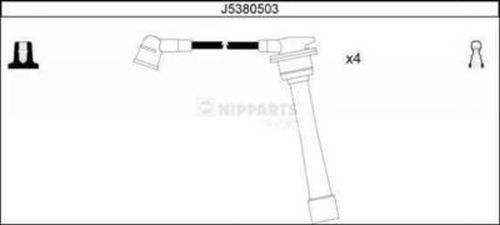 NIPPARTS Gyújtókábel készlet J5380503_NIP