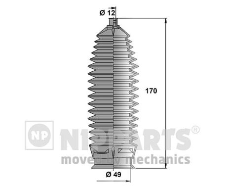 NIPPARTS Kormánymű porvédő N2840308_NIP